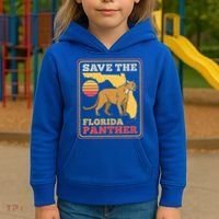 Save The Florida Panther Kids Hoodie thumb 3