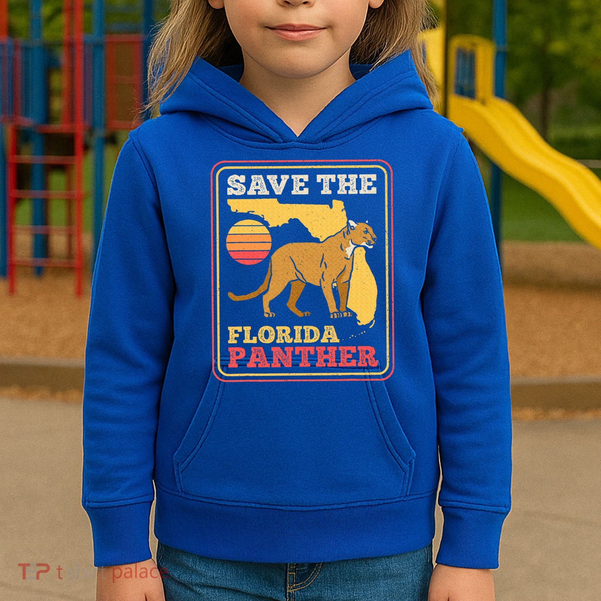 Save The Florida Panther Kids Hoodie