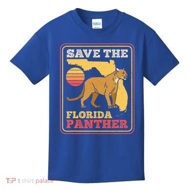 Save The Florida Panther Kids T-Shirt