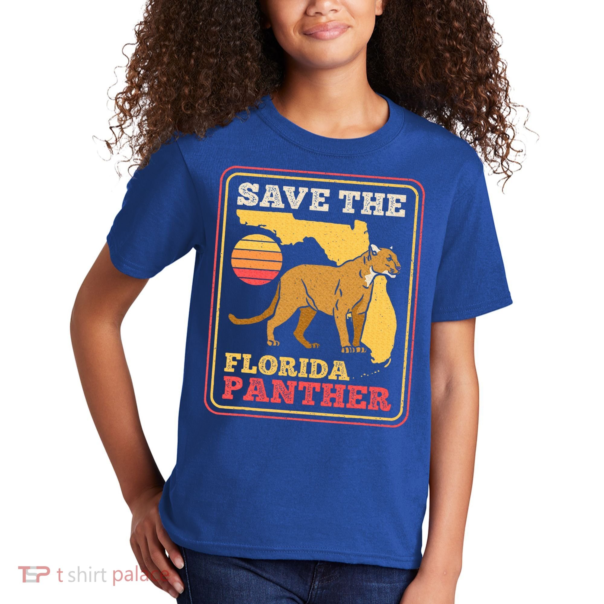Save The Florida Panther Kids T-Shirt