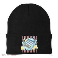 Sardines Tinned Fish Retro Striped Kawaki Anime Beanie thumb 0