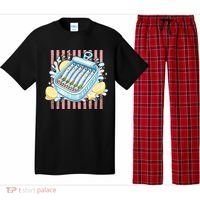 Sardines Tinned Fish Retro Striped Kawaki Anime Pajama Set thumb 0
