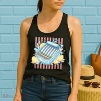 Sardines Tinned Fish Retro Striped Kawaki Anime Women's Tank Top thumb 2