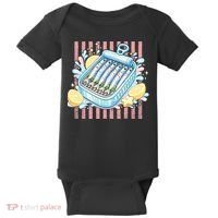 Sardines Tinned Fish Retro Striped Kawaki Anime Baby Bodysuit thumb 0
