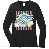 Sardines Tinned Fish Retro Striped Kawaki Anime Women's Long Sleeve Shirt thumb 0