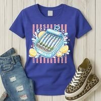 Sardines Tinned Fish Retro Striped Kawaki Anime Women's T-Shirt thumb 3