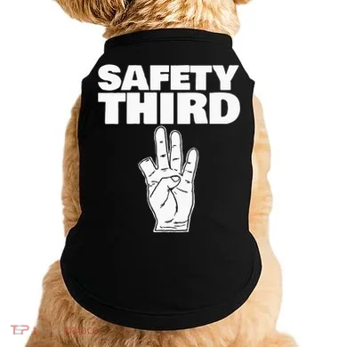 Safety Third Funny Missing Finger Safety Third Doggie Tank