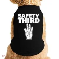 Safety Third Funny Missing Finger Safety Third Doggie Tank thumb 0