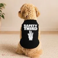 Safety Third Funny Missing Finger Safety Third Doggie Tank thumb 2