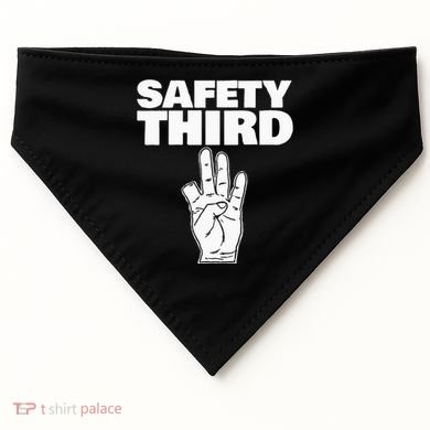 Safety Third Funny Missing Finger Safety Third USA-Made Doggie Bandana
