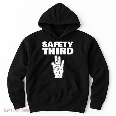 Safety Third Funny Missing Finger Safety Third Hoodie