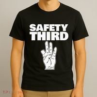 Safety Third Funny Missing Finger Safety Third T-Shirt thumb 3