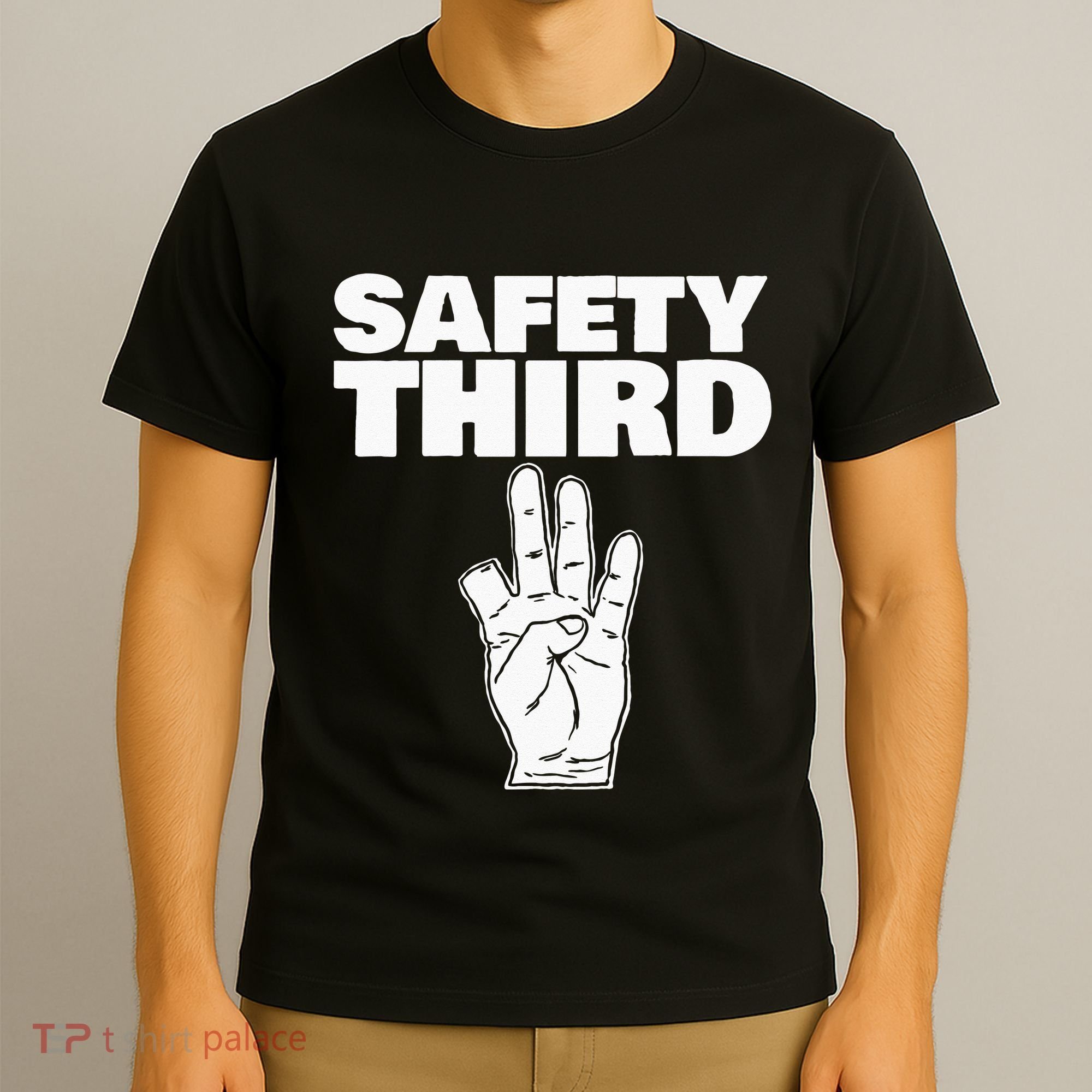 Safety Third Funny Missing Finger Safety Third T-Shirt