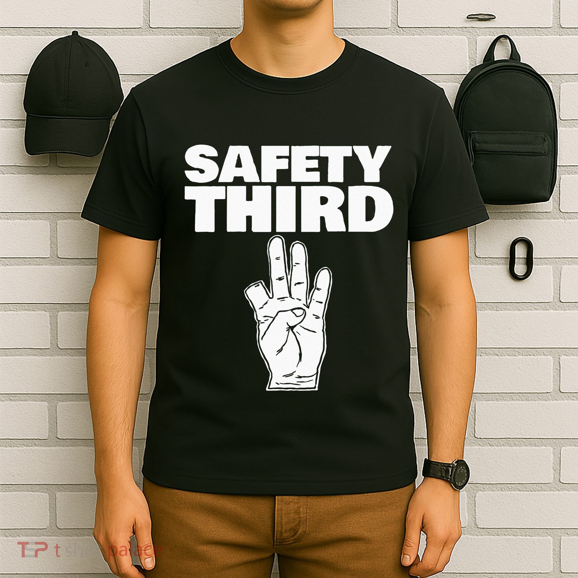 Safety Third Funny Missing Finger Safety Third T-Shirt