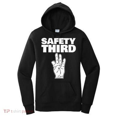 Safety Third Funny Missing Finger Safety Third Women's Hoodie
