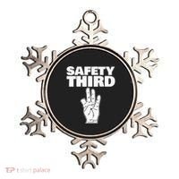 Safety Third Funny Missing Finger Safety Third Ornament thumb 0