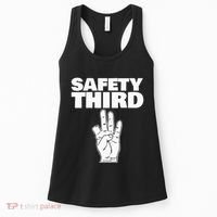 Safety Third Funny Missing Finger Safety Third Women's Tank Top thumb 0