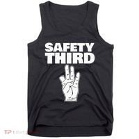 Safety Third Funny Missing Finger Safety Third Tank Top thumb 0