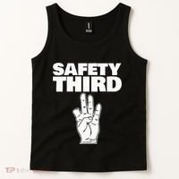 Safety Third Funny Missing Finger Safety Third Tank Top thumb 2