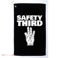 Safety Third Funny Missing Finger Safety Third Golf Towel thumb 0