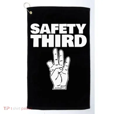 Safety Third Funny Missing Finger Safety Third Golf Towel