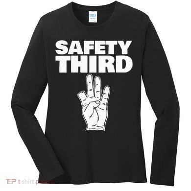 Safety Third Funny Missing Finger Safety Third Women's Long Sleeve Shirt