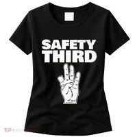 Safety Third Funny Missing Finger Safety Third Women's T-Shirt thumb 0