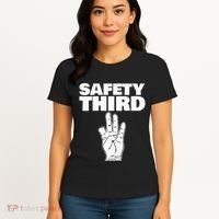 Safety Third Funny Missing Finger Safety Third Women's T-Shirt thumb 4