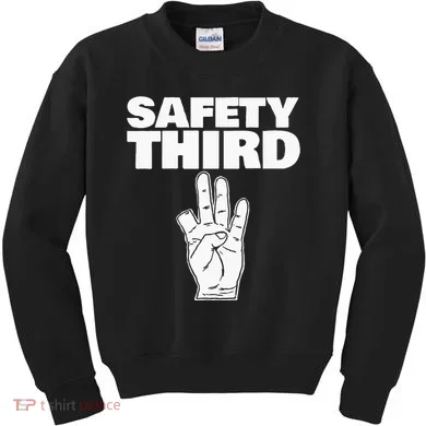 Safety Third Funny Missing Finger Safety Third Kids Sweatshirt