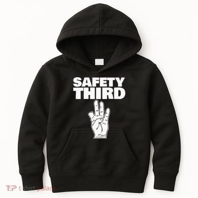 Safety Third Funny Missing Finger Safety Third Kids Hoodie
