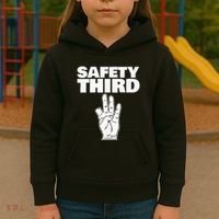 Safety Third Funny Missing Finger Safety Third Kids Hoodie thumb 3