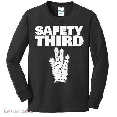 Safety Third Funny Missing Finger Safety Third Kids Long Sleeve Shirt