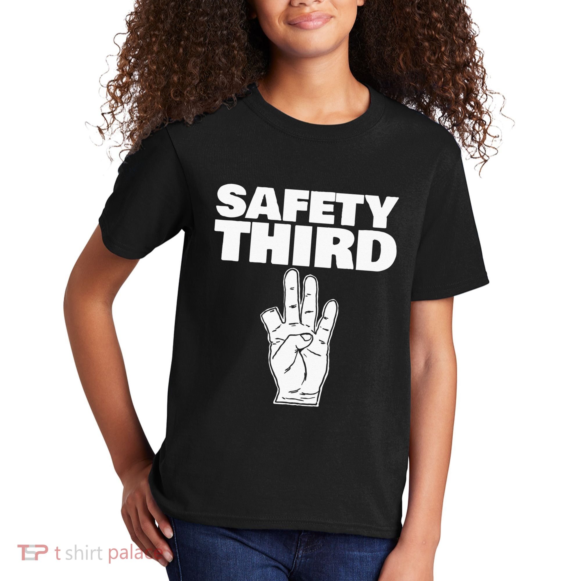 Safety Third Funny Missing Finger Safety Third Kids T-Shirt