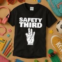 Safety Third Funny Missing Finger Safety Third Kids T-Shirt thumb 3
