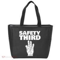 Safety Third Funny Missing Finger Safety Third Tote Bag thumb 0