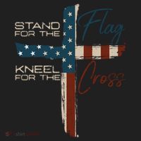 Stand The Flag And Cross Faith American Christian Great Gift Hat thumb 2