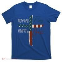 Stand The Flag And Cross Faith American Christian Great Gift T-Shirt thumb 0