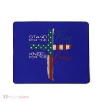 Stand The Flag And Cross Faith American Christian Great Gift Mousepad thumb 0