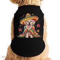 Sombrero Tacos Fiesta Pup Dog Lover Cinco De Mayo Funny Doggie Tank thumb 0