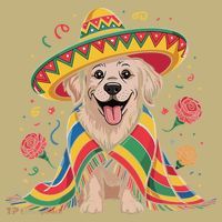 Sombrero Tacos Fiesta Pup Dog Lover Cinco De Mayo Funny Hoodie thumb 2