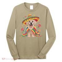 Sombrero Tacos Fiesta Pup Dog Lover Cinco De Mayo Funny Long Sleeve Shirt thumb 0