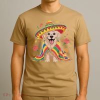 Sombrero Tacos Fiesta Pup Dog Lover Cinco De Mayo Funny T-Shirt thumb 3