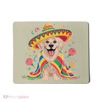 Sombrero Tacos Fiesta Pup Dog Lover Cinco De Mayo Funny Mousepad thumb 0
