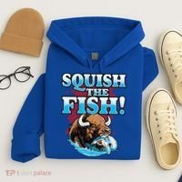 SQUISH THE FISH bison eating dolphin food chain fantasy Hoodie thumb 4