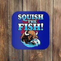 SQUISH THE FISH bison eating dolphin food chain fantasy Coaster thumb 0