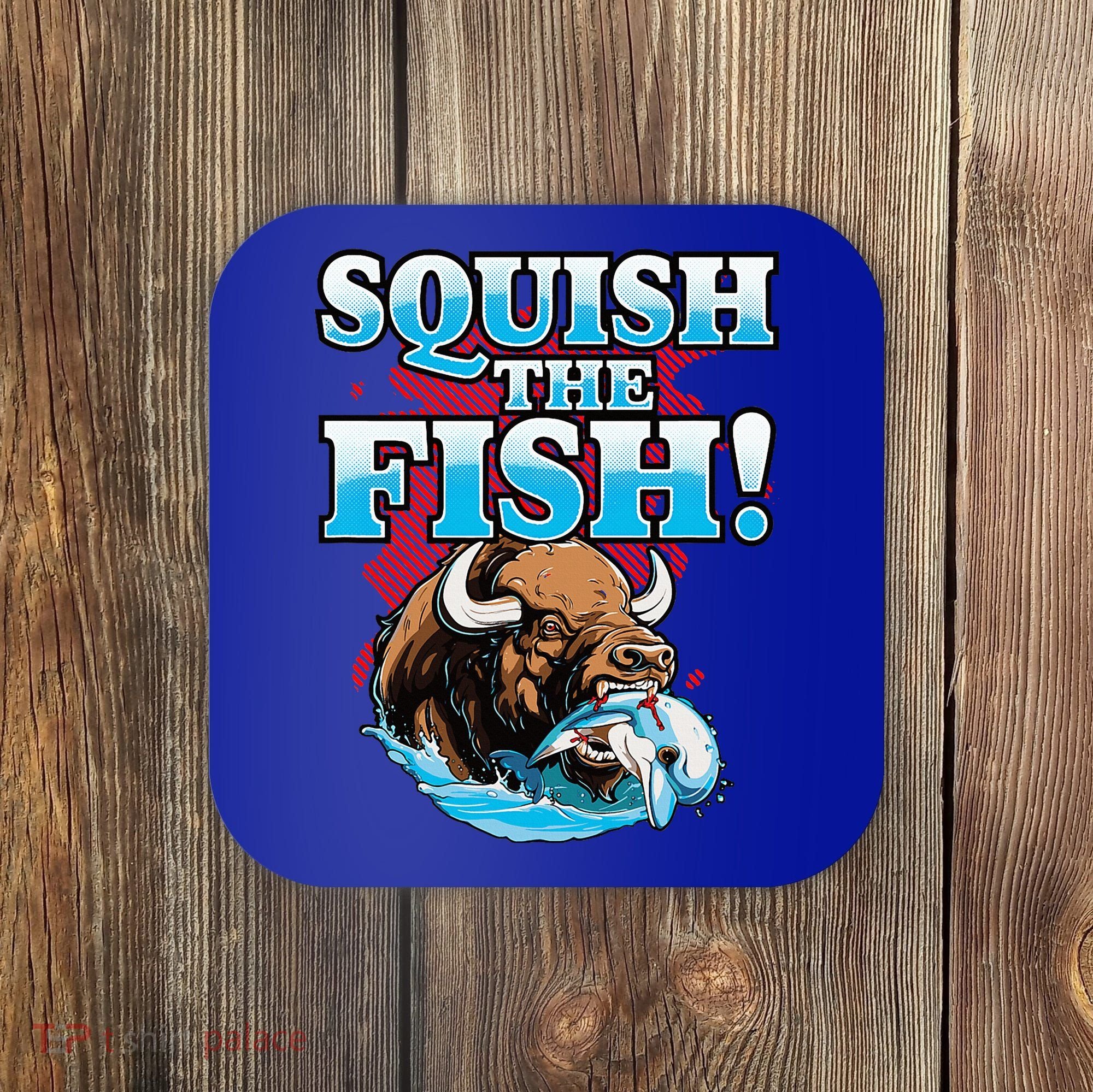 SQUISH THE FISH bison eating dolphin food chain fantasy Coaster