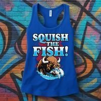 SQUISH THE FISH bison eating dolphin food chain fantasy Women's Tank Top thumb 3