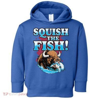 SQUISH THE FISH bison eating dolphin food chain fantasy Toddler Hoodie
