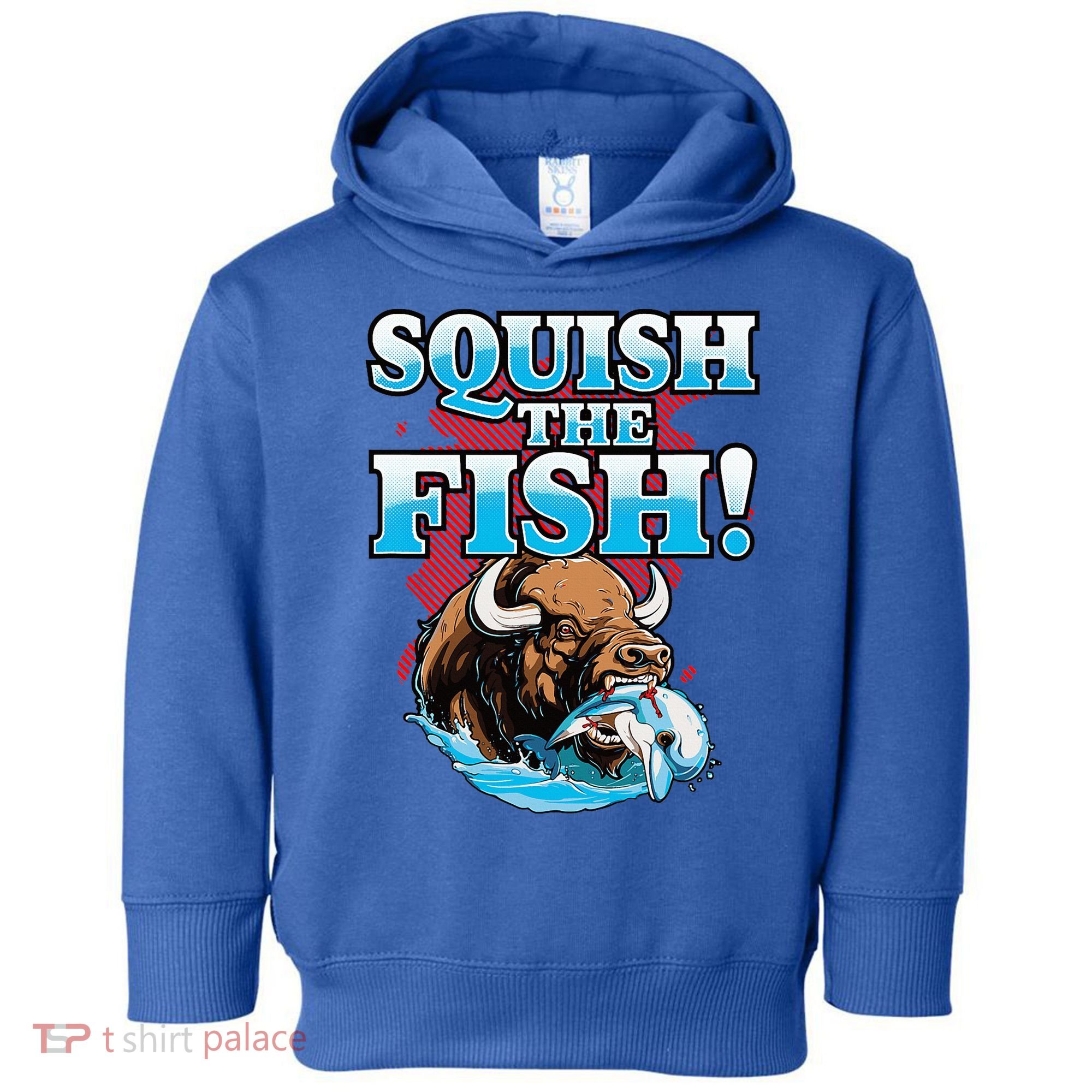 SQUISH THE FISH bison eating dolphin food chain fantasy Toddler Hoodie