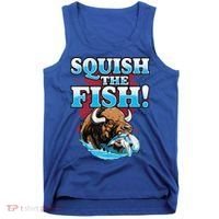 SQUISH THE FISH bison eating dolphin food chain fantasy Tank Top thumb 0